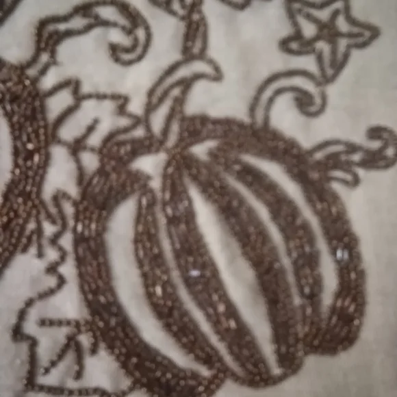 NICOLE MILLER HOME PUMKIN SEQUENCE TABLE RUNNER NWT 14" X 72" - Picture 3 of 16